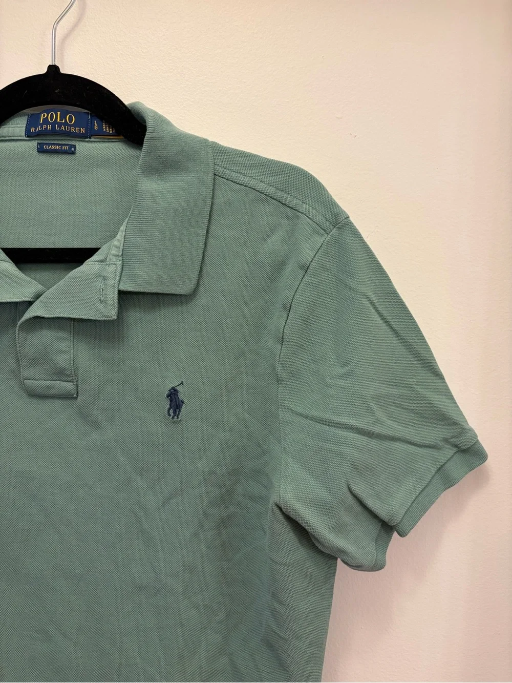 Polo Ralph Lauren 100% Cotton Classic Fit Polo Shirt Men's Large Sage Green